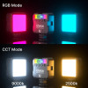 Ulanzi VL49 RGB Video Lights Mini LED Camera Light 2000mAh Rechargable LED Panel Lamp Photo Video Lighting for Youtube Tik tok