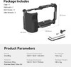 SmallRig for Sony ZV-E10 Cage with Silicone Grip and Built-in Quick Release Plate for Arca-Swiss Cage Rig Kit w Cold Shoe 3538