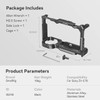 SmallRig for Sony ZV-E10 Cage with Silicone Grip and Built-in Quick Release Plate for Arca-Swiss Cage Rig Kit w Cold Shoe 3538