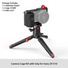 SmallRig for Sony ZV-E10 Cage with Silicone Grip and Built-in Quick Release Plate for Arca-Swiss Cage Rig Kit w Cold Shoe 3538