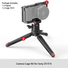 SmallRig for Sony ZV-E10 Cage with Silicone Grip and Built-in Quick Release Plate for Arca-Swiss Cage Rig Kit w Cold Shoe 3538