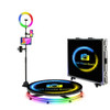 Portable 360 Photo Booth Automatic Rotating Selfie 360 Camera Photobooth with Flight Case Packing for Wedding Party Events