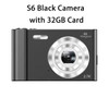Digital Camera 2.7K 44MP 2.4 Inch IPS Screen Vintage Professional Camera Micro Single HD Photography SLR Card Mini Pocket Camera