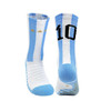 Blue Yellow Number 10# 7# Kids Soccer Socks Men's Football Sports Short Socks Outdoor Running Fast-drying Breathable Non-Slip