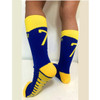 Blue Yellow Number 10# 7# Kids Soccer Socks Men's Football Sports Short Socks Outdoor Running Fast-drying Breathable Non-Slip