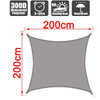 Outdoor Shade Sail, 300D Polyester Waterproof UV-Proof Awning, Sunshine Canopy for Terrace, Carport, Backyard, Garden, etc