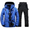New Thermal Winter Ski Suit Men Windproof Skiing Down Jacket and Bibs Pants Set Male Snow Costume Snowboard Wear Overalls