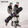 VECTOR Ski Wear Women Man Hooded Sweater Reflective Trend Ski Wear Thickened Warmth and Waterproof Ski Equipment Ski Suit Women