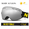 Ski Goggles Pro 100% UV400 Protection Anti Fog Interchangeable Lens Skiing Glasses Snowboard Snow Goggles for Men Women Natfire