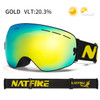 Ski Goggles Pro 100% UV400 Protection Anti Fog Interchangeable Lens Skiing Glasses Snowboard Snow Goggles for Men Women Natfire