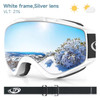 Findway Adult Ski Goggles Double-layer Lens Anti Fog UV Protection OTG Design Over Helmet Compatible for Skiing Snowboarding