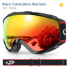 Findway Adult Ski Goggles Double-layer Lens Anti Fog UV Protection OTG Design Over Helmet Compatible for Skiing Snowboarding