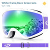 Findway Adult Ski Goggles Double-layer Lens Anti Fog UV Protection OTG Design Over Helmet Compatible for Skiing Snowboarding
