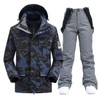 Winter Ski Suit For Men Waterproof Keep Warm Snow Fleece Jacket Pants Windproof Outdoor Mountain Snowboard Wear Set Brand