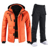 New Men Ski Suit Down Jacket Snow Pants Outfits Winter Warm Windproof Waterproof Outdoor Sports Snowboard Wear Brand Overalls