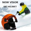Half-covered Protective Ski Helmet Professional Integrally-molded Sports Snow Skiing Snowboard Helmets with Goggles Cover Gear