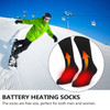 Electric Heated Socks Battery Powered Cold Weather Heat Socks for Outdoor Riding Camping Hiking Motorcycle Winter Socks