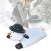 Snow Snowman Inflatable Thicken Reusable Tube Lovely Sled Sport Circle Wear-resistant Cold-resistant Handle Outdoor