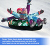 Heavy Duty Christmas Style Inflatable Snow Sled Tube