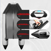 New Arrived 2.3~5.2m Inflatable Assault Boat Set 0.9mm Canoeing Fishing Boat