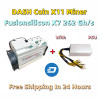 Free Ship Used DASH Coin Miner Fusionsilicon X7 262G X11 Asic Miner With PSU is Better Than Antminer D5 D7 D9 1770G STU U6 420G