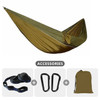 Camping Hammock For Single 220x100cm Outdoor Hunting Survival Portable Garden Yard Patio Leisure Parachute Hammock Swing Travel