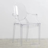 Acrylic Crystal Transparent Devil Ghost Chair Simple Hotel Restaurant Wedding Photography Stool Price for 3 Pieces