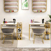 Nordic Light luxury manicure table net red manicure table double marble manicure shop nail oil shelf table and chair set