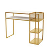 Nordic Light luxury manicure table net red manicure table double marble manicure shop nail oil shelf table and chair set