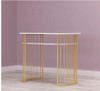 Gold marble manicure table and chair single double table manicure table manicure shop table and chair set combination