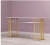 Gold marble manicure table and chair single double table manicure table manicure shop table and chair set combination