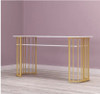 Gold marble manicure table and chair single double table manicure table manicure shop table and chair set combination