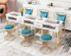 Nordic luxury manicure table chair set modern simple net red manicure shop single double three manicure table display rack