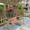 Swing hanging chair outdoor home balcony courtyard leisure adult children double rocking chair leisure solid wood swing.
