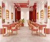 Net red gold iron marble manicure table and chair set single and double three manicure table manicure table economical