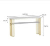 Net red gold iron marble manicure table and chair set single and double three manicure table manicure table economical