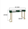 Net red gold iron marble manicure table and chair set single and double three manicure table manicure table economical