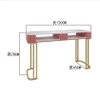 Net red gold iron marble manicure table and chair set single and double three manicure table manicure table economical