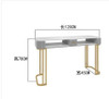 Net red gold iron marble manicure table and chair set single and double three manicure table manicure table economical