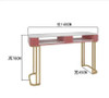 Net red gold iron marble manicure table and chair set single and double three manicure table manicure table economical
