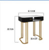 Net red gold iron marble manicure table and chair set single and double three manicure table manicure table economical