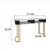 Net red gold iron marble manicure table and chair set single and double three manicure table manicure table economical