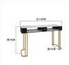 Net red gold iron marble manicure table and chair set single and double three manicure table manicure table economical