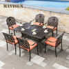 Custom Outdoor Garden Dining Sets Aluminum Long Table