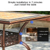 Custom Outdoor Garden Dining Sets Aluminum Long Table