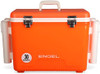 30qt Leak-Proof, Air Tight, Fishing Drybox Cooler with Built-in Fishing Rod Holders
