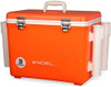 30qt Leak-Proof, Air Tight, Fishing Drybox Cooler with Built-in Fishing Rod Holders