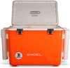 30qt Leak-Proof, Air Tight, Fishing Drybox Cooler with Built-in Fishing Rod Holders