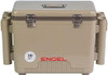 30qt Leak-Proof, Air Tight, Fishing Drybox Cooler with Built-in Fishing Rod Holders