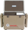 30qt Leak-Proof, Air Tight, Fishing Drybox Cooler with Built-in Fishing Rod Holders